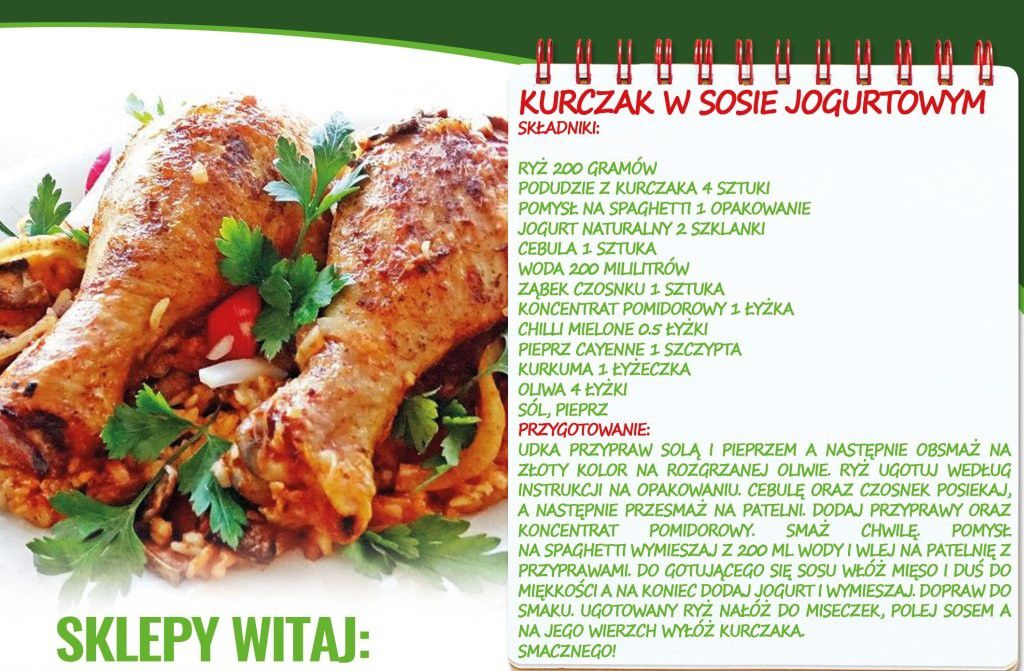 Kurczak w sosie jogurtowym