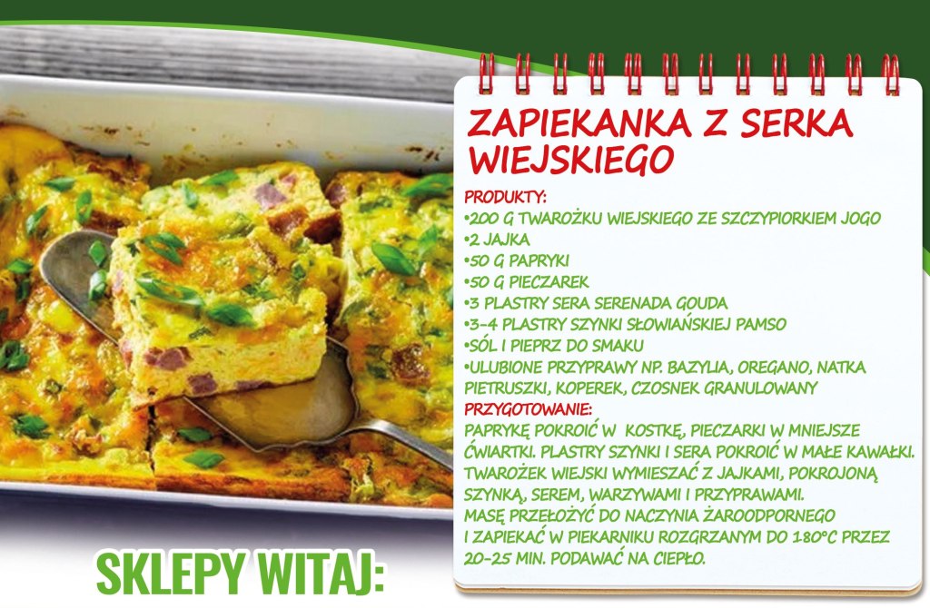 Zapiekanka z serka wiejskiego