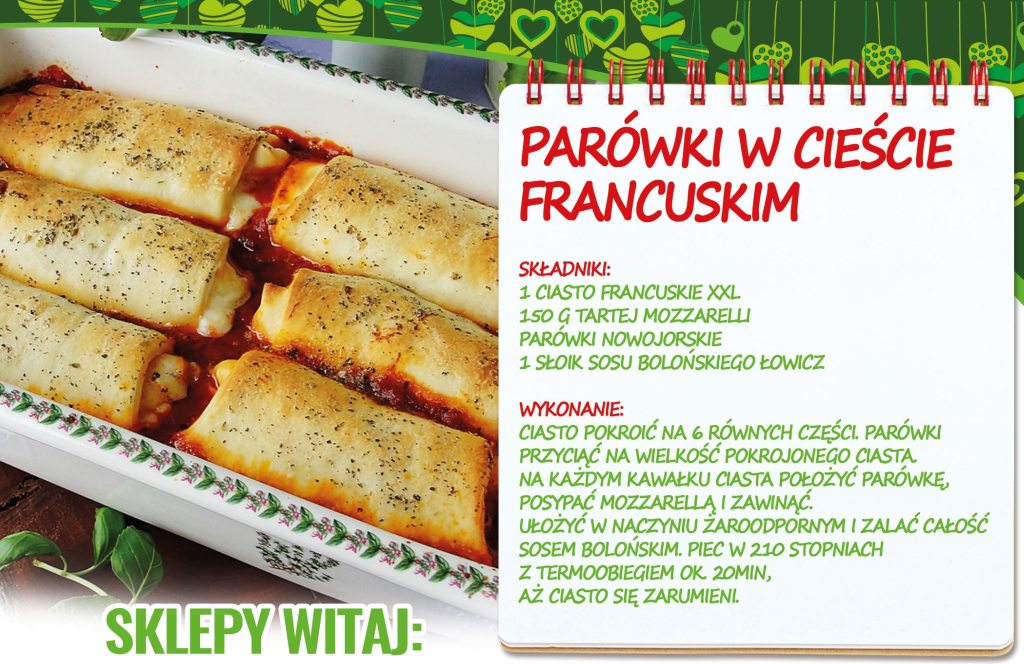 Parówki w cieście francuskim