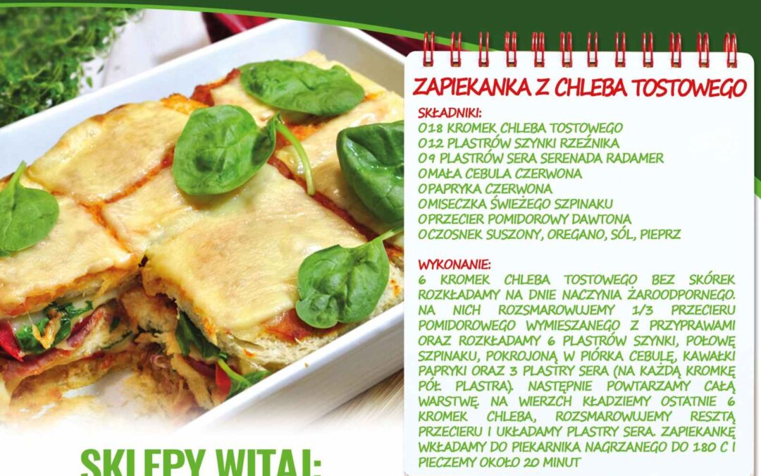 Zapiekanka z chleba tostowego