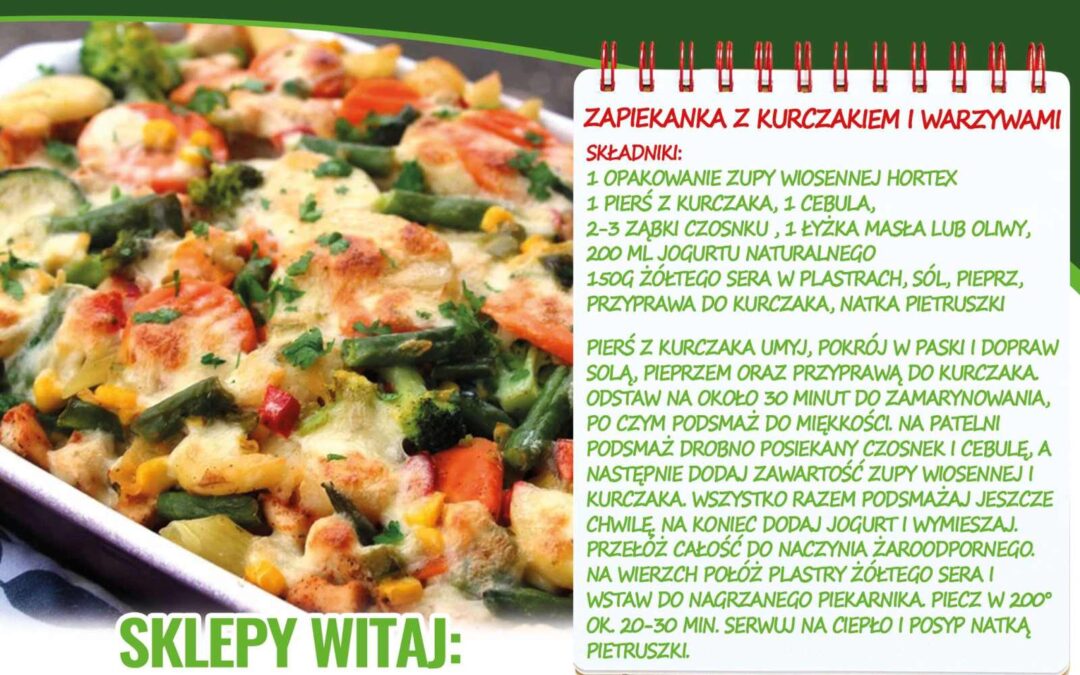 Zapiekanka z kurczakiem i warzywami